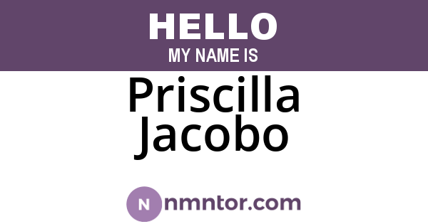 Priscilla Jacobo