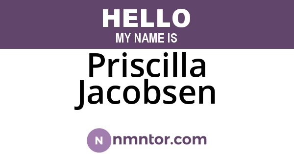 Priscilla Jacobsen