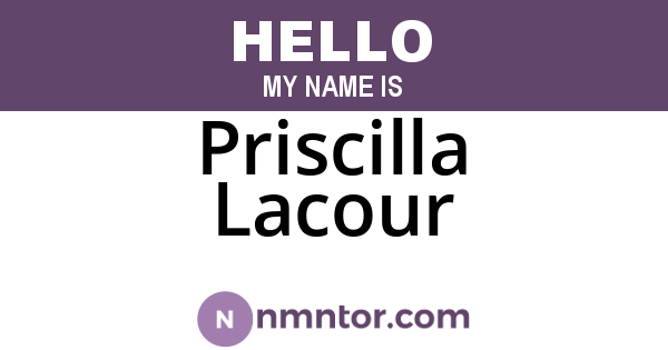 Priscilla Lacour