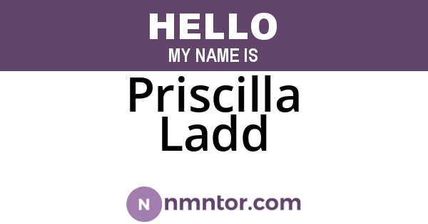 Priscilla Ladd