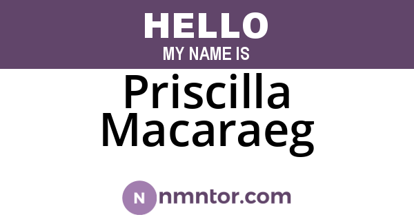 Priscilla Macaraeg