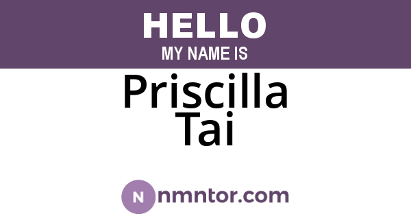 Priscilla Tai