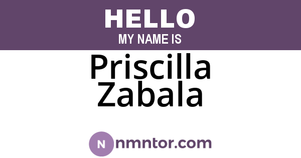 Priscilla Zabala