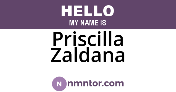 Priscilla Zaldana