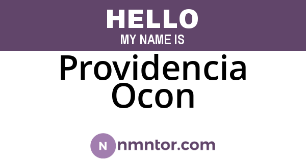 Providencia Ocon