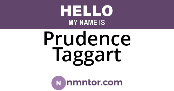 Prudence Taggart