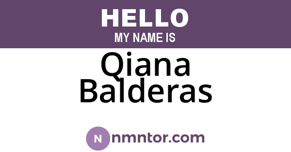 Qiana Balderas