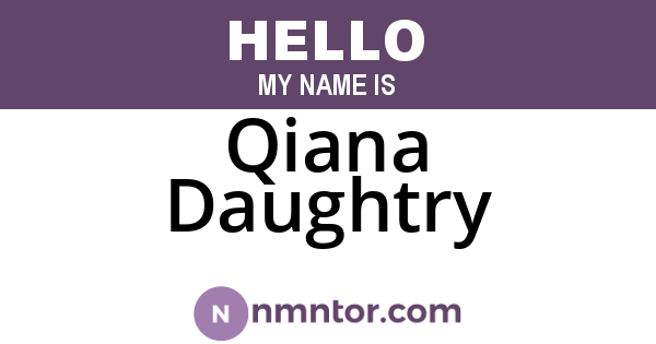 Qiana Daughtry