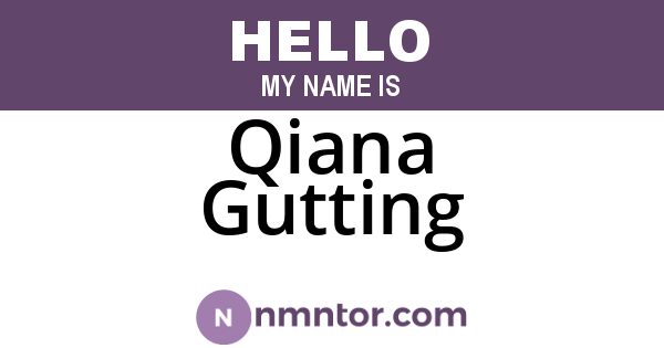 Qiana Gutting