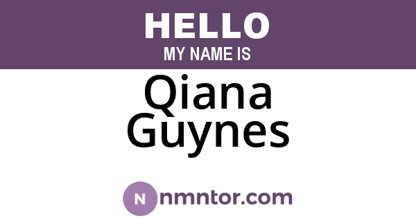 Qiana Guynes