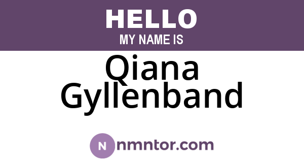 Qiana Gyllenband