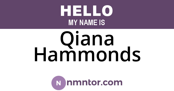 Qiana Hammonds