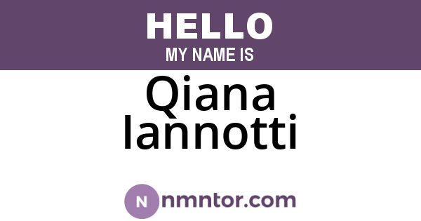 Qiana Iannotti