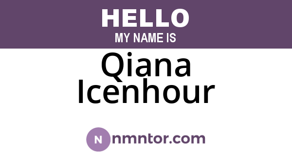 Qiana Icenhour