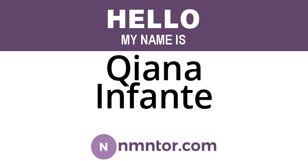 Qiana Infante