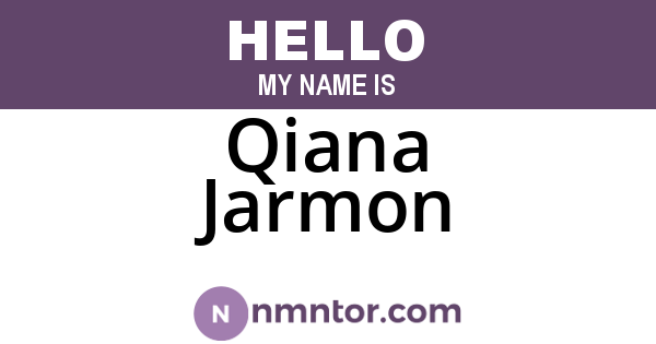 Qiana Jarmon