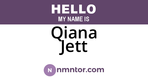 Qiana Jett