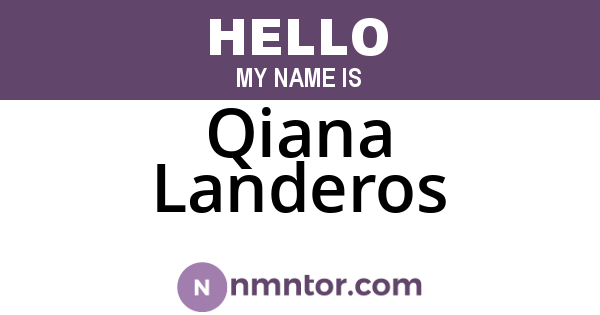 Qiana Landeros