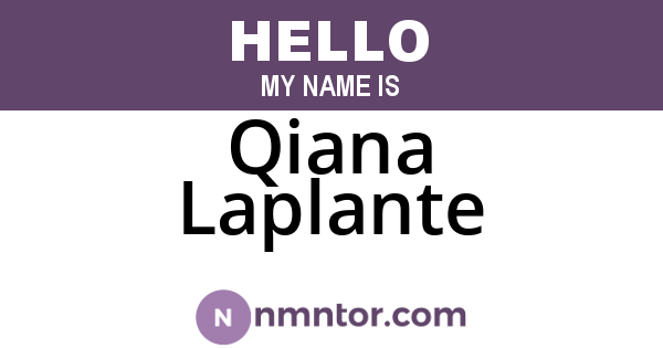 Qiana Laplante