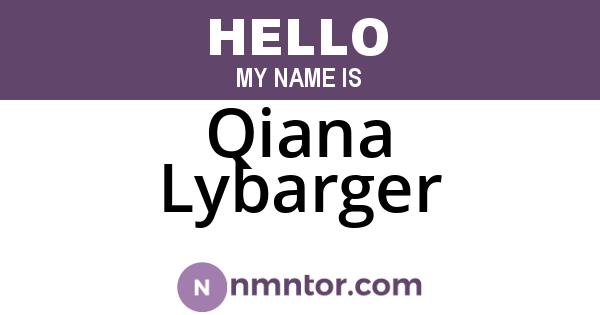 Qiana Lybarger