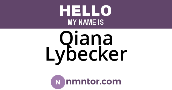 Qiana Lybecker