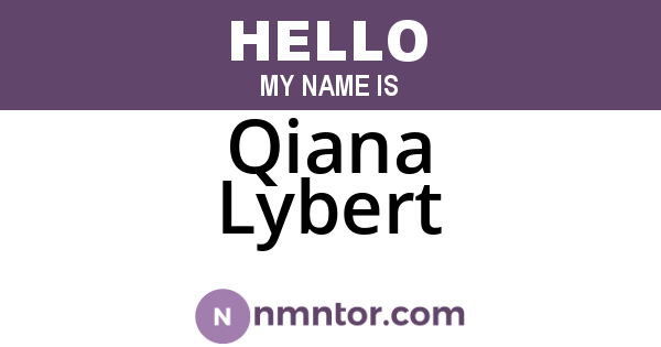 Qiana Lybert