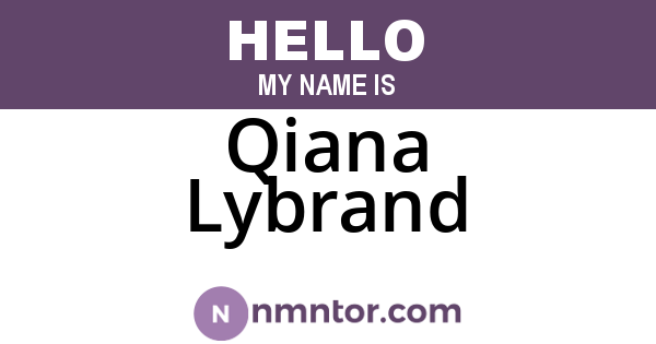 Qiana Lybrand