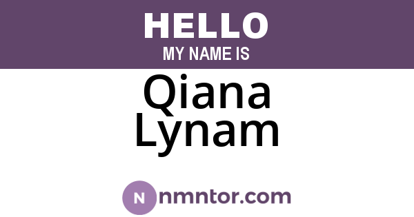 Qiana Lynam