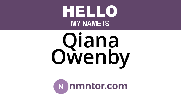 Qiana Owenby
