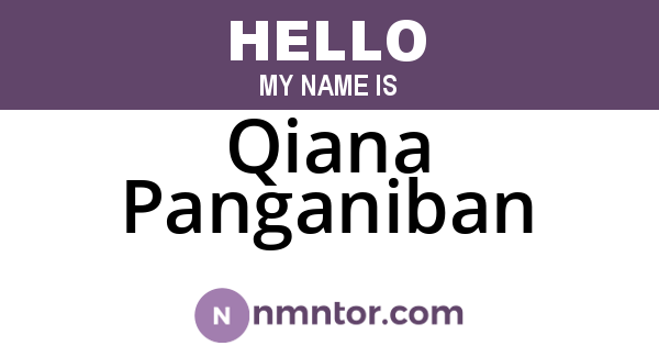 Qiana Panganiban