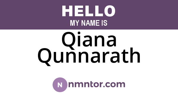 Qiana Qunnarath