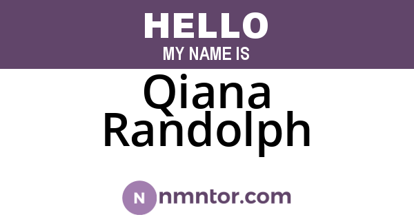 Qiana Randolph