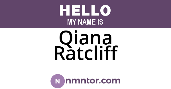 Qiana Ratcliff
