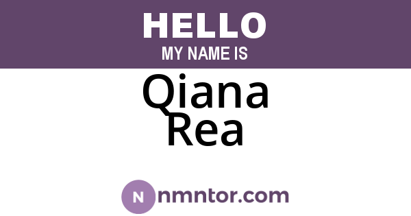 Qiana Rea