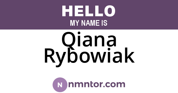 Qiana Rybowiak
