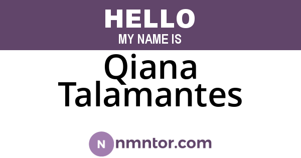 Qiana Talamantes