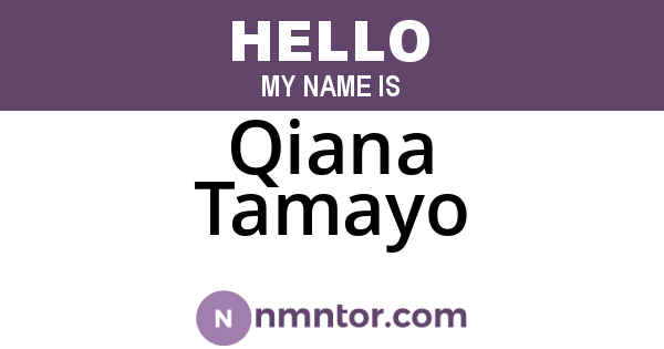 Qiana Tamayo