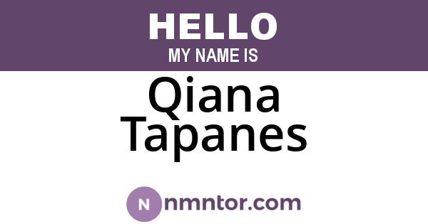 Qiana Tapanes