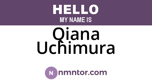 Qiana Uchimura