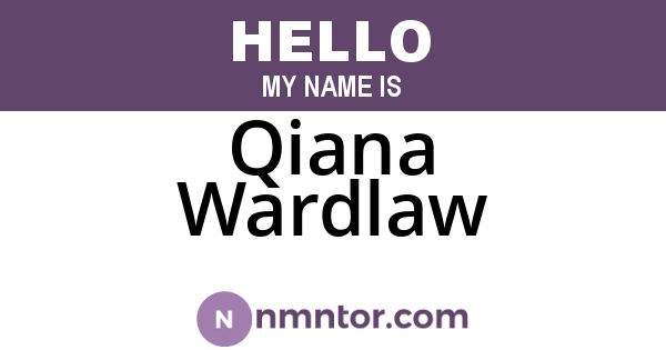 Qiana Wardlaw