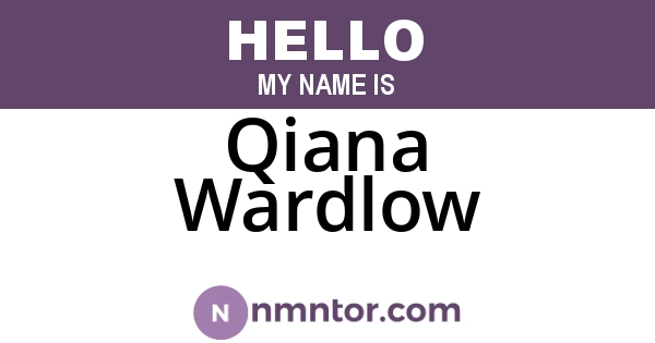 Qiana Wardlow