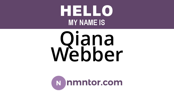 Qiana Webber