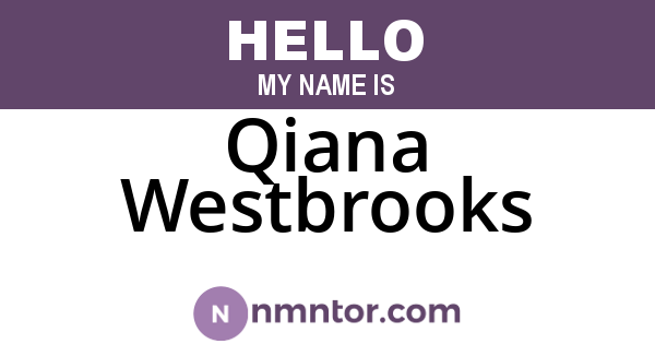 Qiana Westbrooks
