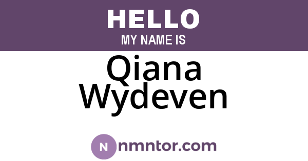 Qiana Wydeven