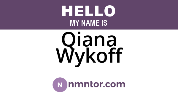 Qiana Wykoff