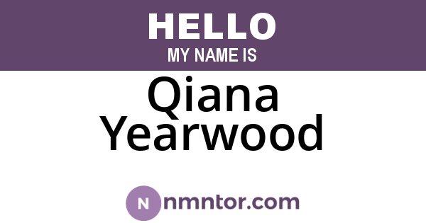 Qiana Yearwood