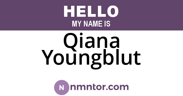 Qiana Youngblut