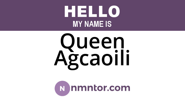 Queen Agcaoili