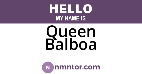 Queen Balboa
