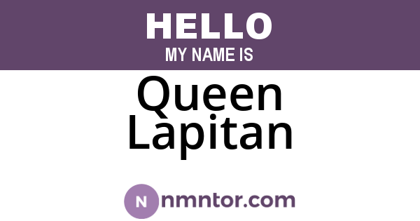 Queen Lapitan